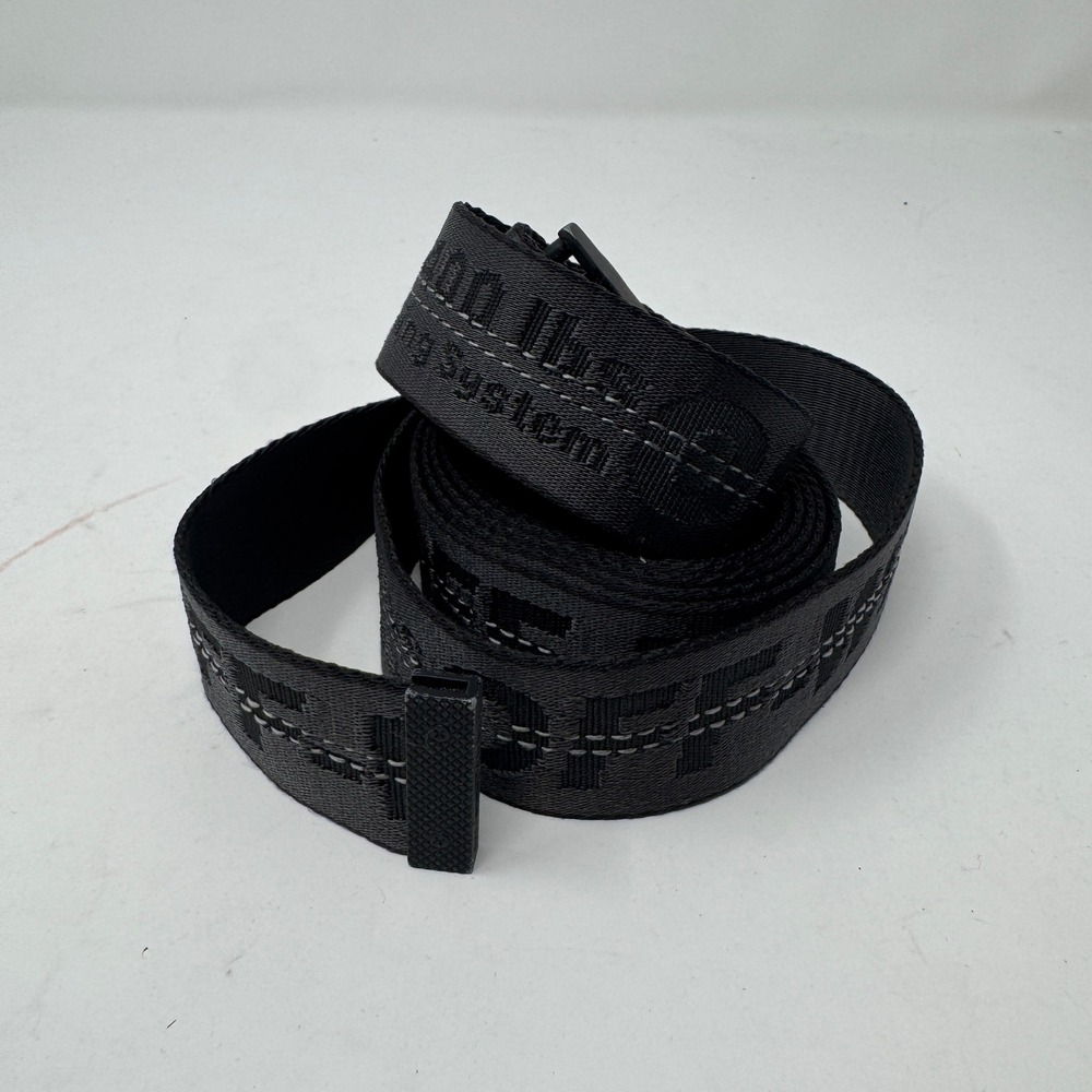 Off-White Mens Industrial Belt OS Black Preowned Virgil Abloh Made In Italy